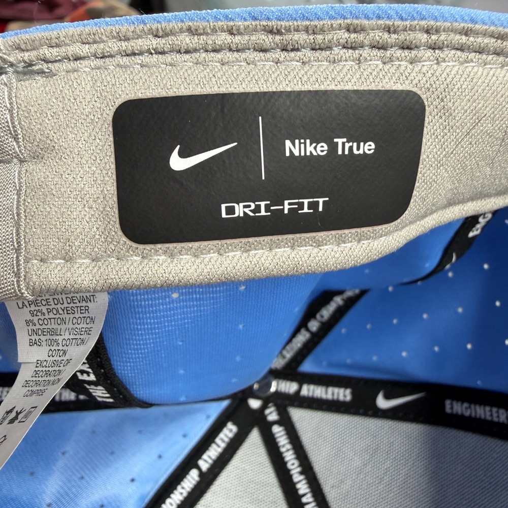 Nike True North Carolina Tar Heels Blue Fitted Hat 7 1/4 Carolina UNC Logo Cap - Picture 6 of 8